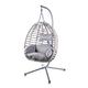 Alfresia Swing Egg Chair – Free Standing Egg Chair, Suitable Indoors and Outdoors, Weather Resistant, Cushion & Headrest Included, Hanging Seating For Garden, Patio and Conservatory