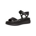 Tamaris Damen Sandaletten, Frauen Sandalen,TOUCHit-Fußbett,offene schuhe,strandschuhe,riemchensandalen,elegant,leichter absatz,BLACK,37 EU