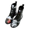 Schnürboots DOGO "Boots Go Back To Being Yourself Damen Boots / Female", Damen, Gr. 40, Normalschaft, schwarz, Lederimitat, Schuhe, Vegan