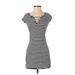 Prince & Fox Casual Dress - Mini: Blue Print Dresses - Women's Size X-Small