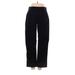 Lands' End Dress Pants - Low Rise Straight Leg Boyfriend: Black Bottoms - Women's Size 4