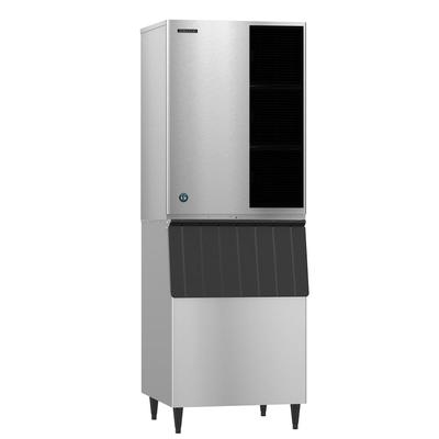 Hoshizaki KM-1340MAJ/B-500SF 1275 lb KM Series Crescent Cube Commercial Ice Machine w/ Bin - 500 lb Storage, Air Cooled, 208-230v, Air-Cooled Condenser, 500-lb. Storage Capacity, Stainless Steel