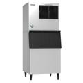 Hoshizaki KML-700MAJ/DB-200H 662 lb Crescent Cube Commercial Ice Machine w/ Bin - 200 lb Storage, Air Cooled, 115v, Stainless Steel