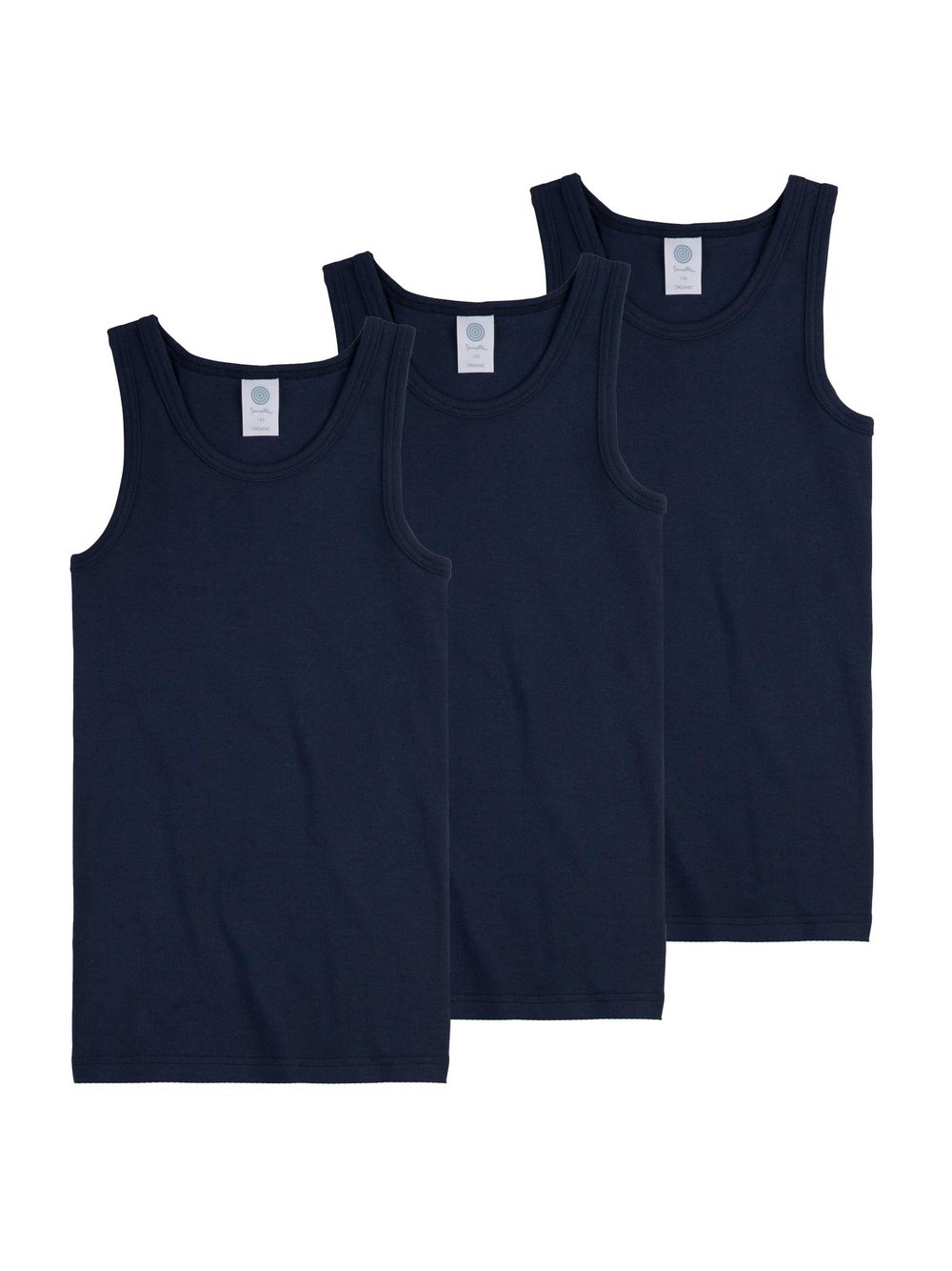 Sanetta Unterhemd 3er Pack Jungen blau, 116 Image