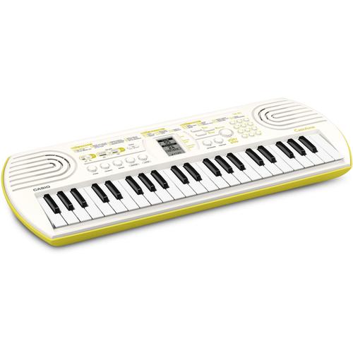 "Home Keyboard CASIO ""Mini-Keyboard SA-80"" Tasteninstrumente gelb Casio mit 44 Tasten"