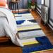 Mark&Day Area Rugs 2x8 Altforst Global Blue Runner Area Rug (2 6 x 8 )