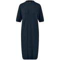 Gerry Weber Damen Strickkleid mit Stehkragen halber Arm unifarben knieumspielend Navy 36