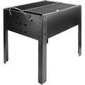 Tabletop BBQ Grill Foldable Outdoor Portable Charcoal Barbecue Grill Black