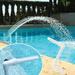 Dezsed 3PCSPools Falls Spray Pool Spring InGround & Above Ground Return Jets on Clearance white