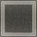 Mark&Day Outdoor Area Rugs 6x6 Wezep Traditional Indoor/Outdoor Dark Gray Square Area Rug (6 7 Square)