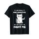 Funny Cat I'm Small And Sensitive But Also Fight Me Womens T-Shirt