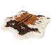 PupRug by Paw.com Animal Print Memory Foam Dog Bed - Brown Faux Cowhide