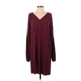 Old Navy Casual Dress - Shift: Burgundy Dresses - Women's Size Small