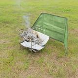 Sports and Outdoors SAWVNM Folding Outdoor Camping Windscreen Picnic Fire Bonfire Windscreen Bbarbecue Windscreen Picnic Wind-Resistant Equipment on Clearance