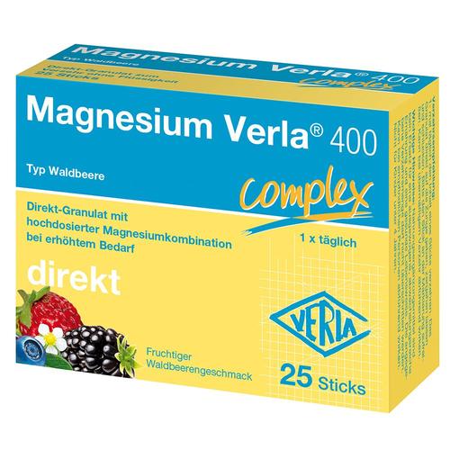 Magnesium Verla 400 Waldbeere Direkt-Granulat 25 St Granulat