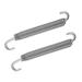 2 Pcs Motorcycles Exhaust Pipe Spring 80mm 3.15 Stainless Steel Exhaust Pipe Spring Hook Silver Tone