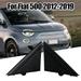Matte Black LH&RH Door Mirror Flag Cover Moldings For Fiat 500 12-19 1SJ85KX7AA