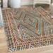 Geometric Decorative Rug Pastel Ombre Colored Zigzag Look Abstract Forms Rhombus Rustic Motif Quality Carpet for Bedroom Dorm and Living Room 6 Sizes Burnt Orange by Ambesonne