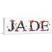 ARTCANVAS JADE Girls Name Room Decor Canvas Art Print - Size: 48 x 16 (1.50 Deep)