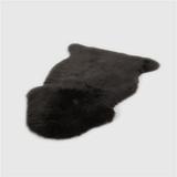 THE MOOD LWRS9036 RUSTIC SHEEPSKIN SINGLE PELT RUG CHOCOLATE