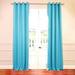 Amy Solid Thermal Blackout Sun-Reflecting Shiny-Back Grommet Window Curtain Panel 84 Long - Turquoise