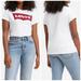 Levi's Tops | Levi's Logo Perfect Tee Shirt | Color: White | Size: L