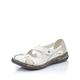 Rieker 46367, Women's Sandals Ballet Flats, Weiß (weiss/grey / 80), 4 UK (37 EU)