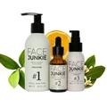 Face Junkie Morning Skincare Set, Cleanser, Vitamin C Serum and SPF Day Cream, Face Skincare Bundle