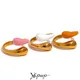 Yhpup – bague en acier inoxydable pour femme couleur or plaqué Pvd rose Orange émail