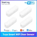 Tuya – capteur de porte connecté wi-fi détecteur d'ouverture/fermeture de porte alarme de sécurité