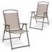 Patio Portable Folding Chairs with Arm Rest Outdoor Club Chairs - See Picture