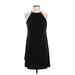 Jessica Simpson Cocktail Dress - Shift Crew Neck Sleeveless: Black Print Dresses - Women's Size 4