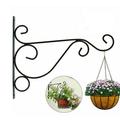 Hesroicy Hanging Plants Bracket Exquisite Garden Decor Portable European Style Flower Pot Wall Planter for Balcony