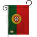 Breeze Decor BD-CY-G-108118-IP-DB-D-US13-BD 13 x 18.5 in. Portugal Burlap Flags of the World Nationality Impressions Decorative Vertical Double Sided Garden Flag