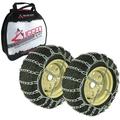 The ROP Shop | 2 Link Tire Chain & Tensioner Pair for Husqvarna Snowblower with 25x12x12 Tires