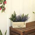 Alpine Corporation 11 x 5 Rustic Distressed Wood Flower Box Planter Brown