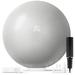 Greater Goods Professional Exercise Ball; Yoga Ball for Working Out Balance Stability and Pregnancy; Designed in St. Louis 65cm (Pebble Gray)
