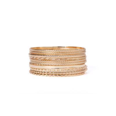 Women's Textured Bangle Set by Accessories For All...