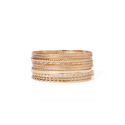 Women's Textured Bangle Set by Accessories For All...