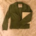 Anthropologie Jackets & Coats | Anthropologie Green Single Button Blazer | Color: Green | Size: 4