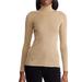 Ralph Lauren Sweaters | Lauren Ralph Lauren Gold Metallic Ribbed Turtleneck Sweater | Color: Gold | Size: M