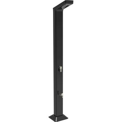Solardusche UBBINK "SOLARIS PREMIUM LED", schwarz, B:16,8cm H:228cm L:16,8cm, Aluminium, Outdoorduschen, mit LED-Beleuchtung am Duschkopf, Topseller Image