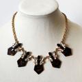 J. Crew Jewelry | J Crew Rhinestone And Tortoiseshell Necklace | Color: Brown/Gold | Size: Os