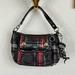 Coach Bags | Coach Ny Poppy Tartan Soho Patent Leather Plaid Bag | Color: Black/Red | Size: Os