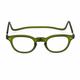 Contacta, Lock Lesebrille für Herren und Damen, Brille mit Magnet, starrem Kragen und verstellbaren Stangen, Farbe Grün, Dioptrien +3,50, Packung mit Brillenhalter, 33 g