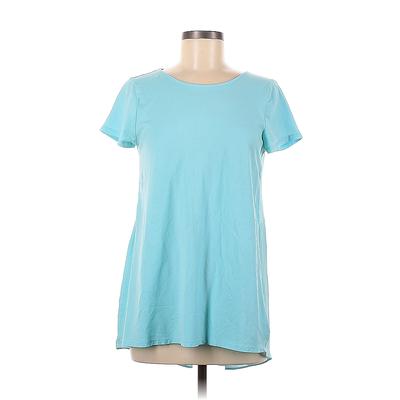 Lands' End Short Sleeve T-Shirt: Blue Tops - Women's Size Medium