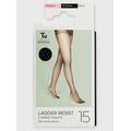 Black 15 Denier Ladder Resistant Tights 5 Pack XL