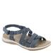 Earth Origins Sass - Womens 7.5 Blue Sandal Medium