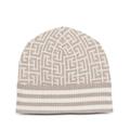 Balmain Wool-Blend Monogram Beanie