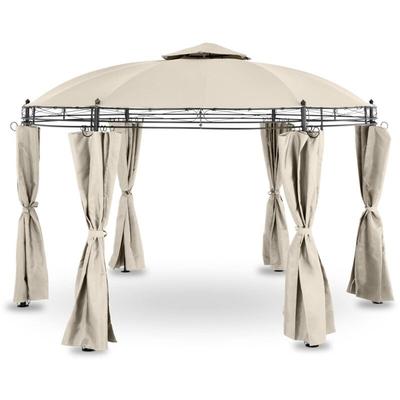 RELAX4LIFE Gazebo da Giardino Pieghevole 3x3M, Gazebo da Esterno  Impermeabile e Resistente, Altezza Regolabile, Tenda Gazebo